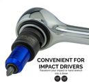 Neiko 30275A Impact Wrench Adapter for Ratchet-Wrench Drivers, 1/2-Inch-Drive Female to 1/4-Inch Hex Converter, Quick-Change Chuck, CrMo Steel