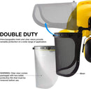 NEIKO 53880A Forestry Helmet for Safety with Shield and Earmuffs, Chainsaw Helmet with Face Shield, Hard Hat Safety Gear Equipment, Protective Face Shield and Mesh Shield for Face Protection