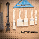 Hiltex 00328 2 Pack Paint Brush Set, 10 Pieces Total, Stain, Varnish, Wood Handles, Brushes for Work, Home, Art and Crafts