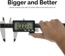 NEIKO 01401A 6-Inch Electronic Digital Caliper, Stainless Steel, Extra Large LCD Screen, Measurement Conversions for Inches, Millimeters, and Fractions