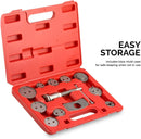 NEIKO 20733A Complete Disc Brake Caliper Tool Set, 12 Piece Wind Back Tool Kit, Brake Pad Repair for Automotive, Fits All Vehicles, Brake Caliper Compression Tool