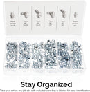 NEIKO 50463A Grease Fitting Assortment | 110 Piece | SAE | Straight and Angled Zerk Kit | A3 Steel | For Angled Grease Guns, Bearing Housings, Mechanical Component Lubrication