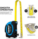 NEIKO 01601A Multi-Purpose SAE and Metric Measuring Tape with Level and Laser | 25-Feet (7.5 Meters) Maximum Measuring Length