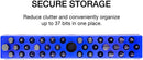 NEIKO 02401A Hex Bit Organizer, 37 Hole Drill Bit Holder Organizer, 1/4" Hex for Storage of Hex Bits and Drill Bits, Magnetic Bit Holder with Magnet Base for Screwdriver Bits