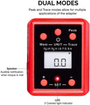 Neiko 20741A 1/2” Digital Torque Adapter, 29.5-147.5 Ft-Lb, 1/2” Drive Digital Torque Wrench Converter/Torque Wrench Adapter, Alert Signals Torque Setting, Calibrate Digital & Analog Torque Wrench