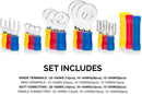NEIKO 50413A Insulated Wire Terminals and Connectors Assortment | Includes 3-in-1 Wire Stripper, Cutter and Crimper Tool | 175 Piece