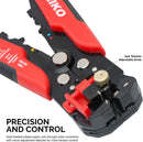 NEIKO 01924A 3-in-1 Automatic Wire Stripper, Cutter, and Crimping Tool, Auto Self-Adjusting Pliers that Cut up to 10 AWG