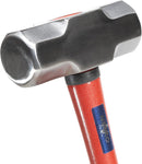 NEIKO 02867A Fiberglass Sledge Hammer 3.3 Pound Heavy-Duty Forged Steel Rubber Grip Handle Mirror Polished Head