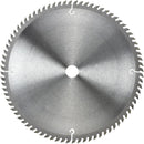 NEIKO 10768A 12" Carbide Chop Saw Blade, 80 Tooth with 1-Inch Arbor, Compatible with Miter, Table, Radial Arm, Cut-Off, Standard Circular Saws, for Home Building, Construction, Woodworking, Forest