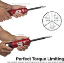 NEIKO 10573B 1/4” Torque Screwdriver Set, 20 Hex Bits, 10 to 50 In-Lbs, Long Shank Screwdriver Torque Wrench, Adjustable Inch-Pound Torque Screwdriver for HVAC and Gunsmiths (Pack of 25)