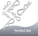 Neiko 50457A Cotter Pin Assortment Kit, 150 Piece Zinc Plated Steel Clips, Small Cotter Pins for Use on Hitch Pin Lock System, Assorted Cotter Pins, Hair Pin Assortment Kit, R Clips