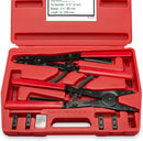 NEIKO 02130A Heavy Duty 16" Snap Ring Plier Set, 2 Piece, External and Internal Pliers, Straight, 45°, 90° Tips