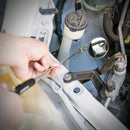 Tooluxe 20731L Telescoping Magnetic Pickup Tool & Inspection Mirror Set, 3 Piece, Telescoping Handle W/Additional Mirror Attachment, Telescoping Magnet Tool, Magnetic Pickup, Telescoping Mirror Tool