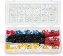 NEIKO 50413A Insulated Wire Terminals and Connectors Assortment | Includes 3-in-1 Wire Stripper, Cutter and Crimper Tool | 175 Piece