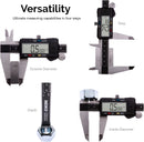 NEIKO 01408A 8” Electronic Digital Caliper Extra Large Display | 0-8 Inches | Inch/Fractions/Millimeter Conversion | Polished Stainless Steel