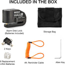 NEIKO 52908A Motorcycle Locks Anti Theft with Alarm, Motorcycle Disc Lock with Alarm, Disk Lock Anti-Theft Motion Sensor, Security Lock Brake, Universal Alarm Lock for Motorcycles, Bicycles & More