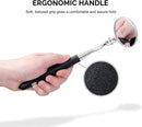 TOOLUXE 20734L Telescoping Inspection Mirror | 30" Retractable Handle | Includes Two 2-1/4" Glass Mirrors