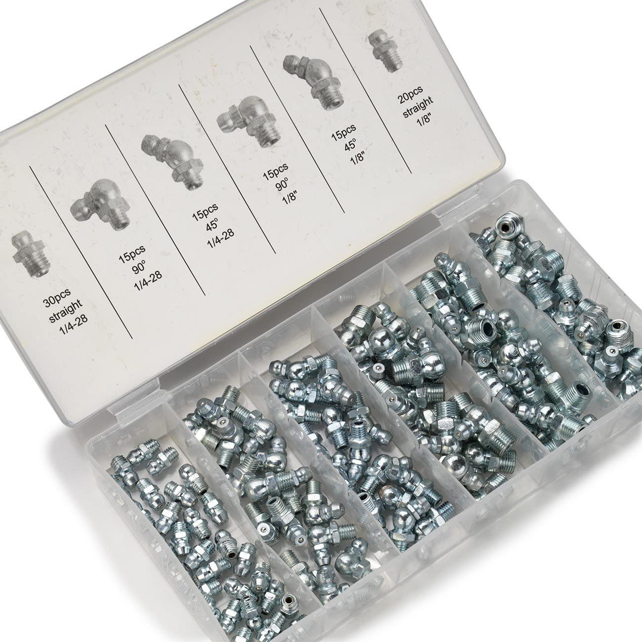 NEIKO Grease Fitting Assortment SAE, Straight & Angled Ze – NEIKO®