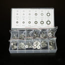NEIKO 50400A Stainless Steel Lock and Flat Washer Assortment | 350 Piece Set | 12 Different Sizes in Spring Lock and Flat Design | Prevent Loose Fasteners