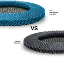 NEIKO 11258A 10 Pack Jumbo Zirconia Flap Discs 4-1/2 for Angle Grinder, 80 Grit Flapper Wheel, Angled T29 Grinding Wheel 4.5 Inch Flap Disc, 7/8" Arbor Grinding Disc, Flap Wheel for Metal Sanding