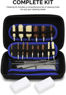 HILTEX 61087 Universal Hand Gun Cleaning Kit, 103 Piece, Storage Case, Maintenance Brushes & Mops to Clean Rifle Parts, Rods, Pistol Parts, & Shotgun Parts in Most Firearms, 9mm Handguns & 22 Rifles