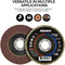 NEIKO 11108A 10 Pack Aluminum Oxide Flap Discs 4-1/2 for Angle Grinder, 80 Grit Flapper Wheel, Flat T27 Grinding Wheel 4.5 Inch Flap Disc, 7/8" Arbor Grinding Disc, Wood & Metal Sanding