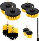 NEIKO 00321A Drill Brush Set, 9-Piece All-Purpose Scrub Brush for Cleaning & Car Detailing Attachments, Scrub Brushes with Extended-Reach, Drill Brush Attachment, Tile Brush Cleaner, Power Scrubber