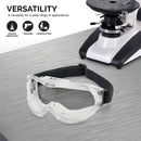 Neiko Pro 53875B Clear Protective Lab Safety Goggles, Chemistry Lab Goggles, Scientific, Construction Goggles, Contractor, Woodworking, Anti-Fog and Splash, Includes Indirect Vent for Men and Women