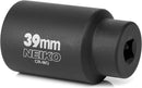 NEIKO 02529A 39mm Socket | 1/2” Drive Deep Impact Socket | Spindle & Axle Nut Socket | 12 Point |Chrome Molybdenum Cr-Mo |Deep Well Hub | Triple Square | Axle Shaft Nut Remover