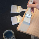 HILTEX 00308 Brush Paint Stain Varnish Set with Wood Handles, 5-Piece, Small