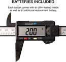 NEIKO 01417A 6” Digital Caliper | Electronic Measuring Tool | Range of 0-6”or 0-150mm | Inch and Millimeters | Large LCD Display | External and Internal Measuring Jaw | Zero Setting and Auto Off