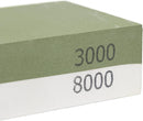 NEIKO 54003A Whetstone | Knife Sharpening Stone | 3000 & 8000 Grit, Fine Detail | Premium & Highly Durable Corundum Stone | 2 Side Water Stone, Scissor, Blade, Kitchen Knife Sharpener Wet Stone…