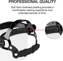 Neiko 53819A Safety Face Shield with Clear Polycarbonate Visor, Adjustable Head Straps, Universal Fit, Protective Plastic Full Face Shield Masks for Grinding, Isolation, and Weed Whacking
