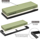 NEIKO 54003A Whetstone | Knife Sharpening Stone | 3000 & 8000 Grit, Fine Detail | Premium & Highly Durable Corundum Stone | 2 Side Water Stone, Scissor, Blade, Kitchen Knife Sharpener Wet Stone…