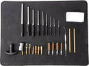 NEIKO 02641A Pistol Cleaning Kit, 9mm, 22, 357, 38, 45, Hand Gun Cleaning Kit with Pistol Brushes, Roll Pin Punches, Jags, Gun Mat, for Smith and Wesson, Glock, etc.