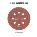 NEIKO 11270A 72 Piece Sanding Discs for 5” Orbital Sander, Hook and Loop, Sandpaper Assortment with 40, 60, 80, 120, 180, 240, 320 Grit, Premium Aluminum Oxide Grain, Solid Surface Sanding Pads