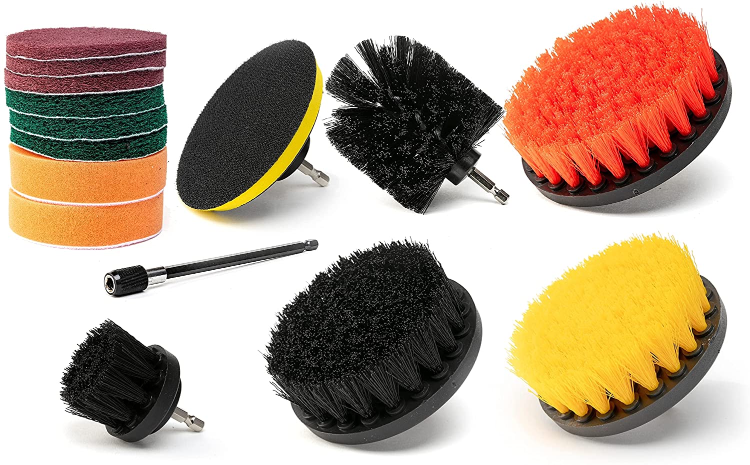 NEIKO Drill Brush Attachment Set Polishing, Buffing, Scru – NEIKO®