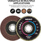 NEIKO 11107A 10 Pack Aluminum Oxide Flap Discs 4-1/2 for Angle Grinder, 60 Grit Flapper Wheel, Flat T27 Grinding Wheel 4.5 Inch Flap Disc, 7/8" Arbor Grinding Disc, Wood & Metal Sanding