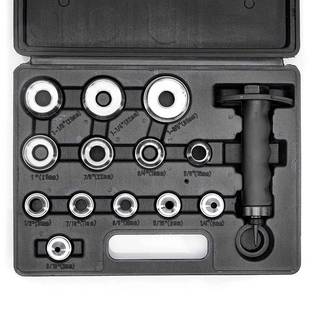 Hollow Punch Hole Punch Set Gasket Punch Set 3/16” to 1-3/8” Inch