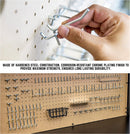 HILTEX 53108 100 Piece Metal Peg board Hooks and Accessories Set, Pegboard Hooks Assortment, Bins & Hooks for Crafts, Organizer for Garage, Peg Board Tool Utility Hooks, 1/4 Pegboard Hooks Accessories