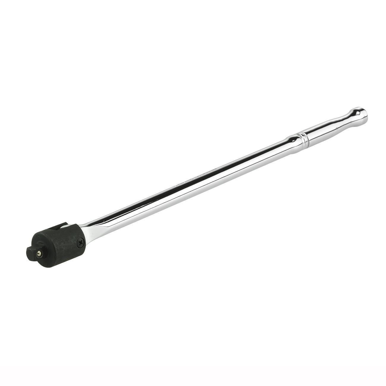 Neiko 00338A 3/8-Inch-Drive Premium Breaker Bar, 15 Inches Long, Nut Breaker Bar, 180-Degree Flex Cr-Mo Head with Cr-V Steel Construction