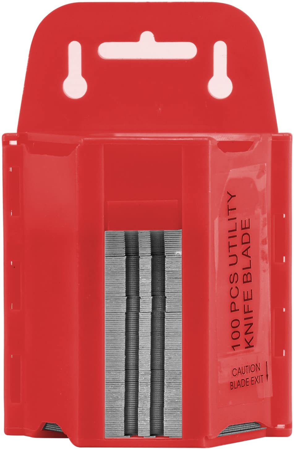 NEIKO 00512A Utility Hook Blades with Wall-Mountable Dispenser, 100 Count, SK5 Steel