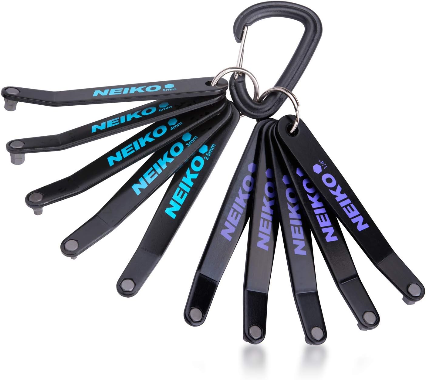 Ultra Low Profile Offset Hex Screwdriver Set Heavy Duty S2 Steel Construction, SAE & Metric (10-Piece)