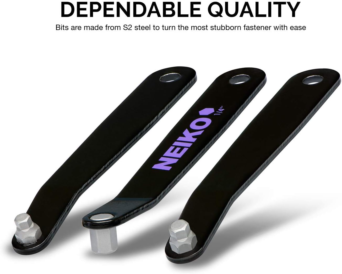 Ultra Low Profile Offset Hex Screwdriver Set Heavy Duty S2 Steel Construction, SAE & Metric (10-Piece)