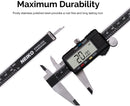NEIKO 01407A Electronic Digital Caliper Measuring Tool, 0-6 Inches Stainless Steel Construction with Large LCD Screen Quick Change Button for Inch Fraction Millimeter Conversions, Digital Caliper Measurement Tool