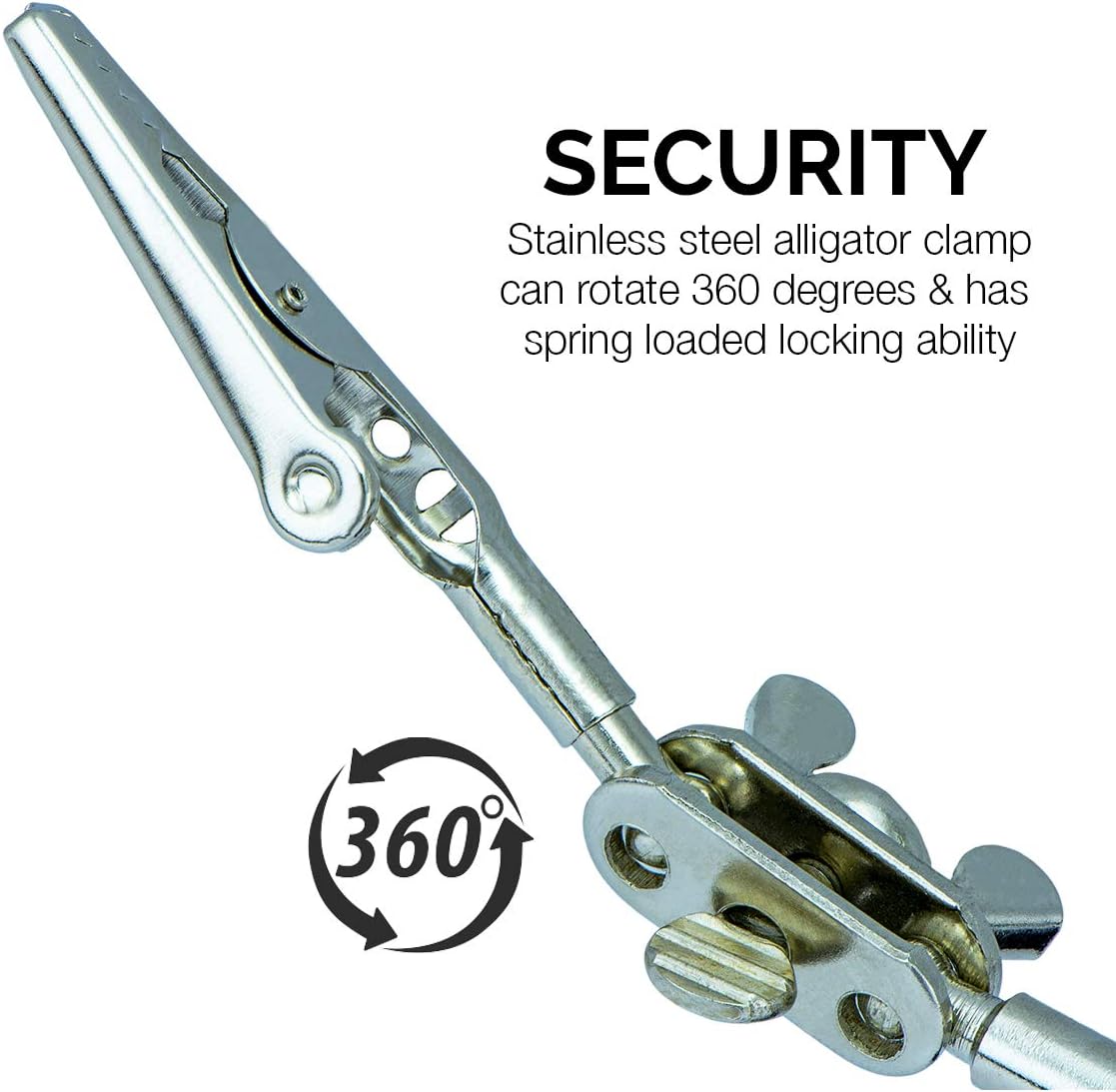 NEIKO 01902 Adjustable Helping Hand with Magnifying Glass, Third Hand Solder Aid, Soldering Wire Station Stand with Dual Alligator Clips and a Heavy Base, Beading & Jewelry Making Tools, Solder Holder