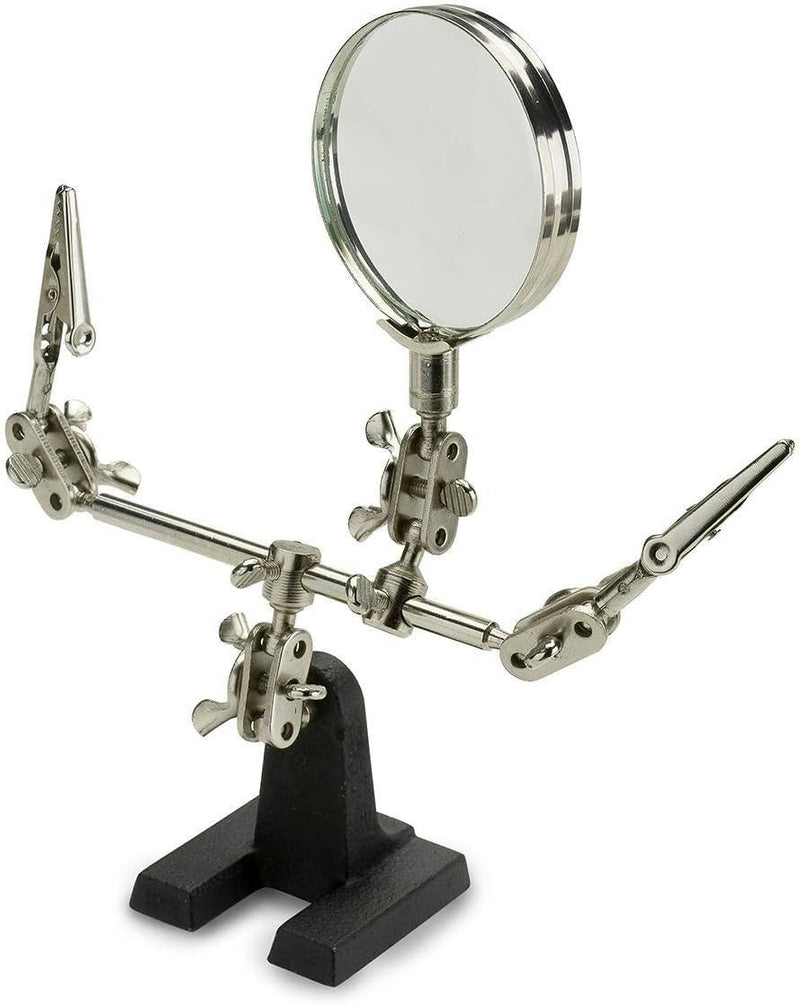 NEIKO 01902 Adjustable Helping Hand with Magnifying Glass, Third Hand ...