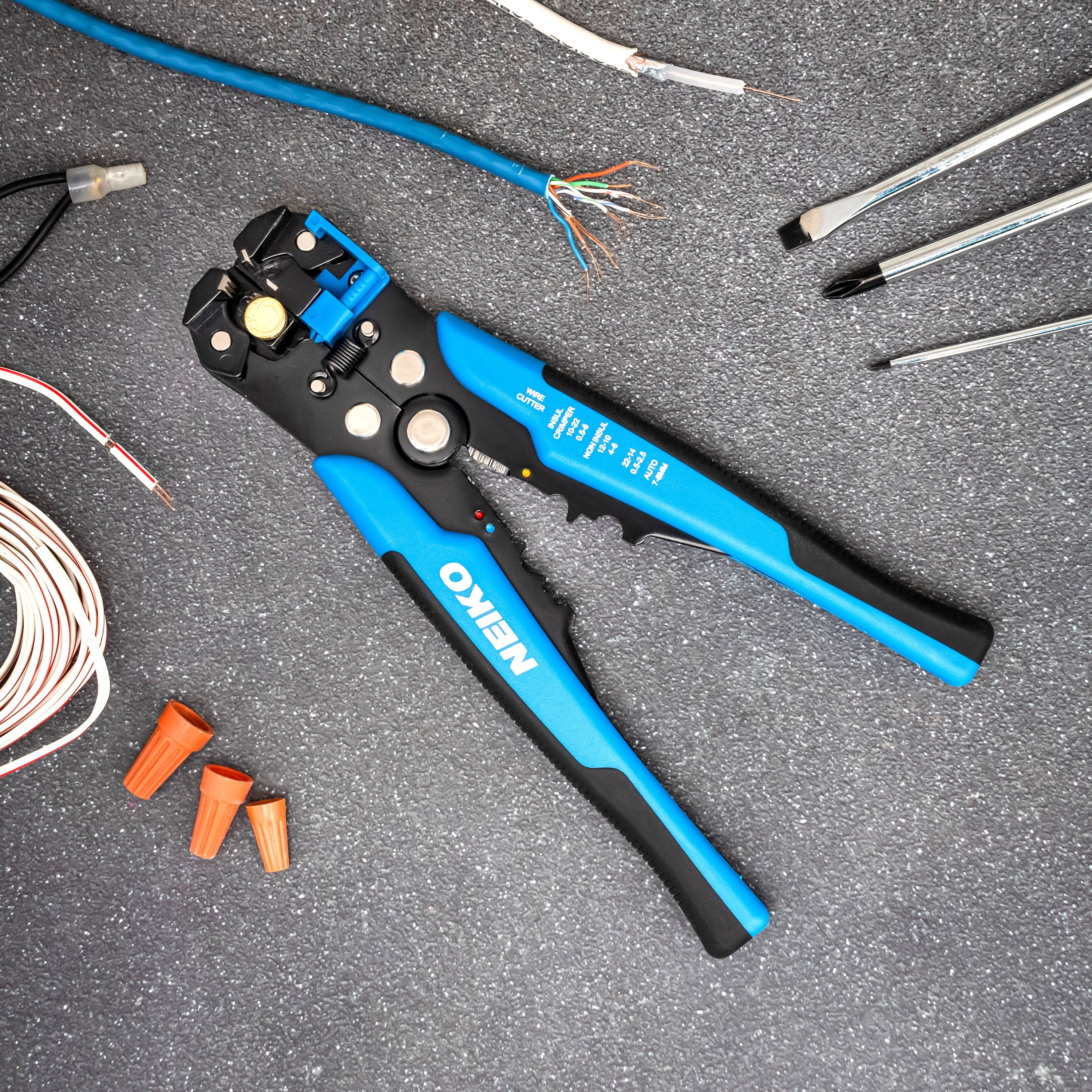 3-in-1 Automatic Wire Stripper, Cutter, & Crimping Tool