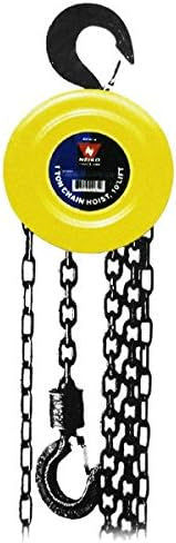 Manual Hand Chain Hoist – 1 Ton Capacity, Dual Hooks, 20’ Lift