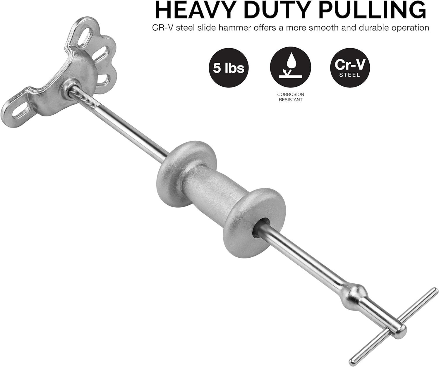 Slide Hammer & Bearing Puller Kit – Automotive Hub & Axle Tools (17-Piece)